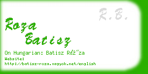 roza batisz business card